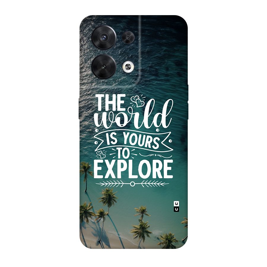 World To Explore Back Case for Oppo Reno8 5G