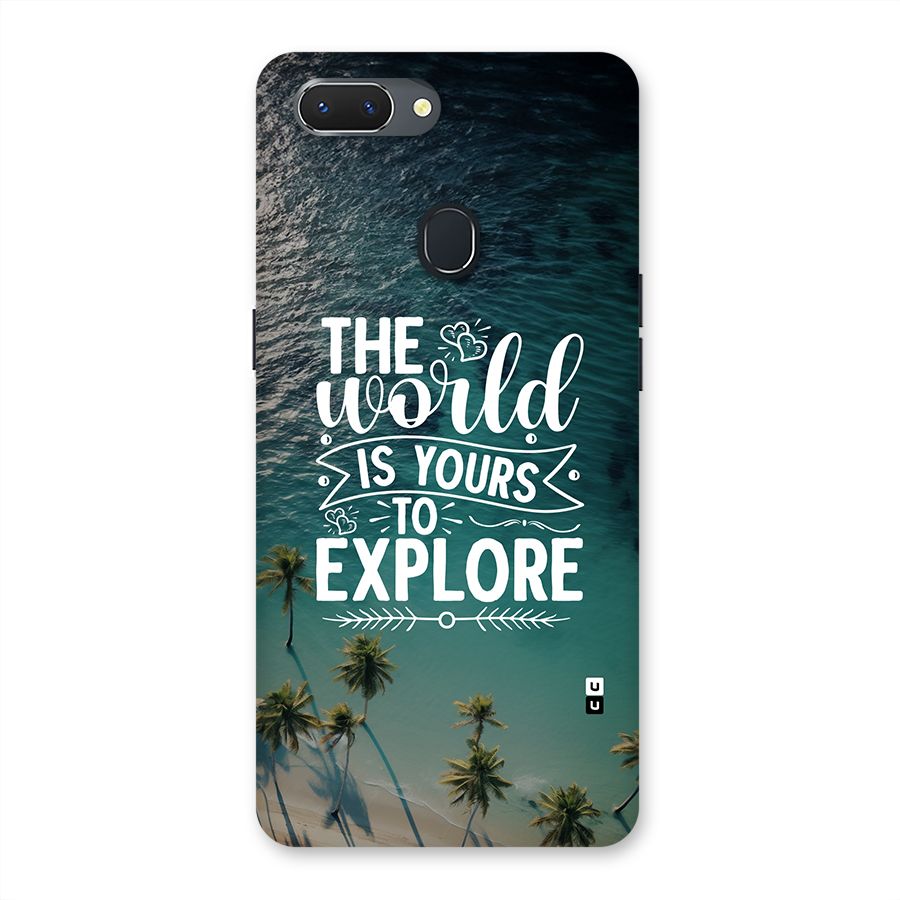 World To Explore Back Case for Realme 2