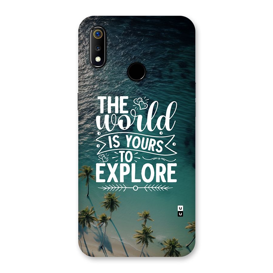 World To Explore Back Case for Realme 3