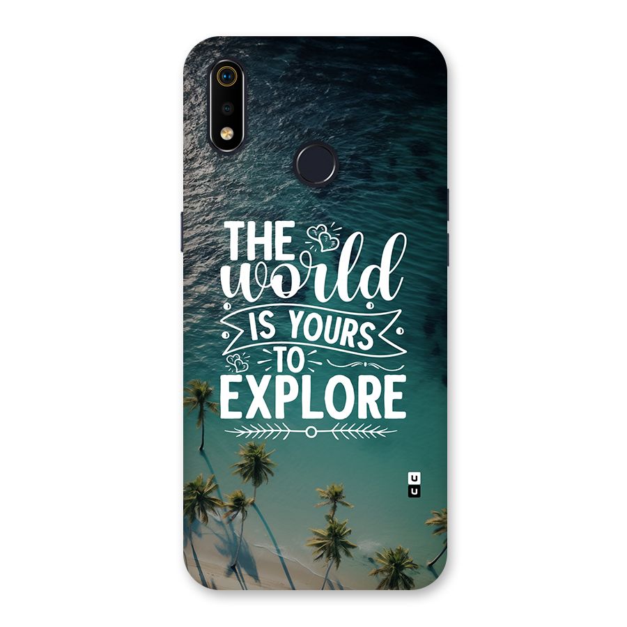 World To Explore Back Case for Realme 3i
