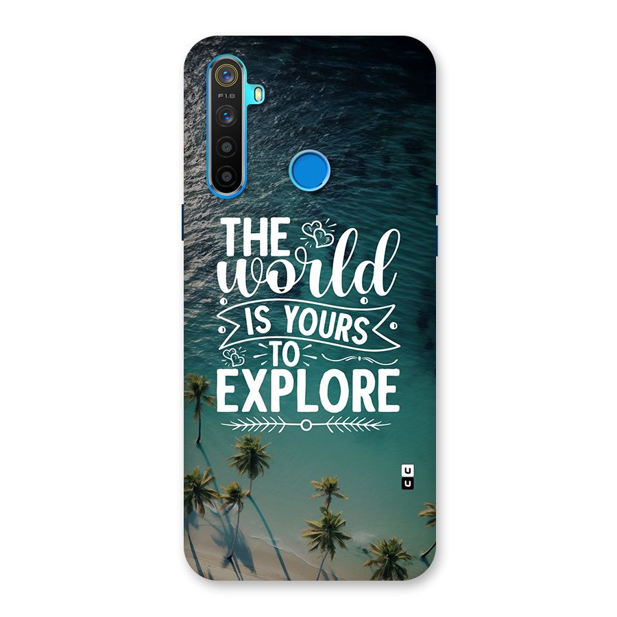 World To Explore Back Case for Realme 5