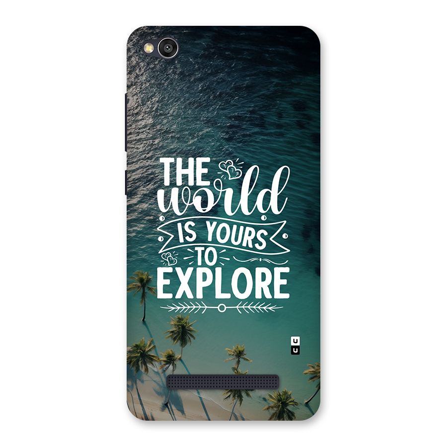 World To Explore Back Case for Redmi 4A