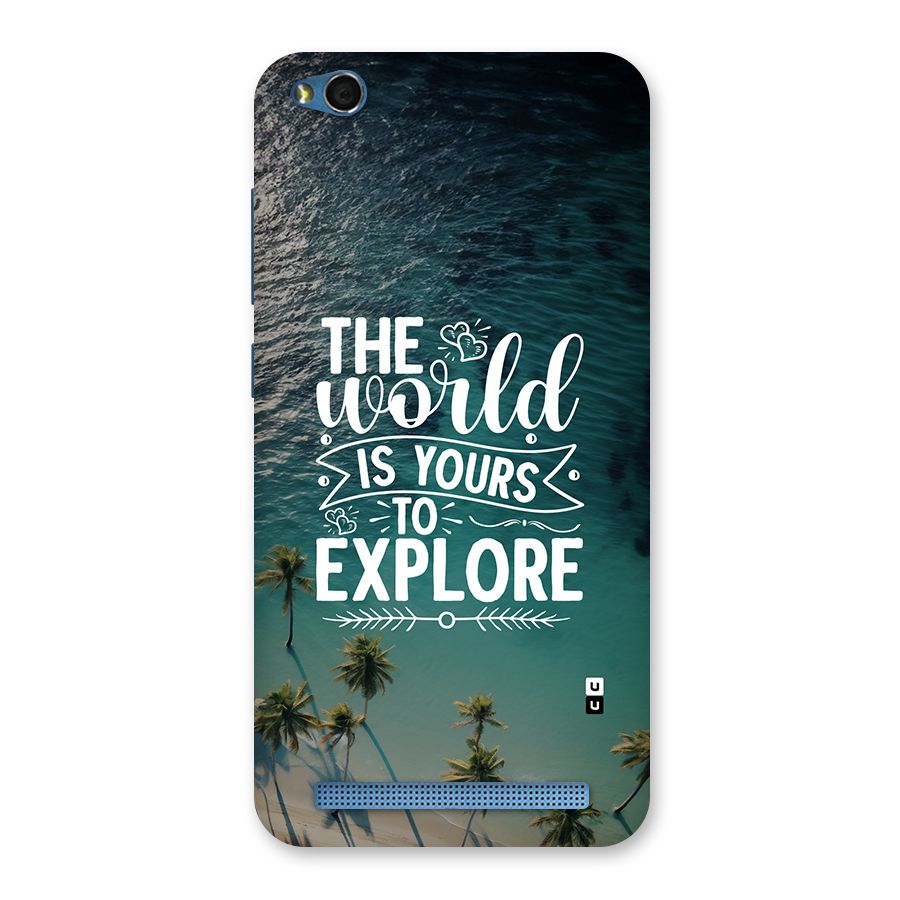 World To Explore Back Case for Redmi 5A