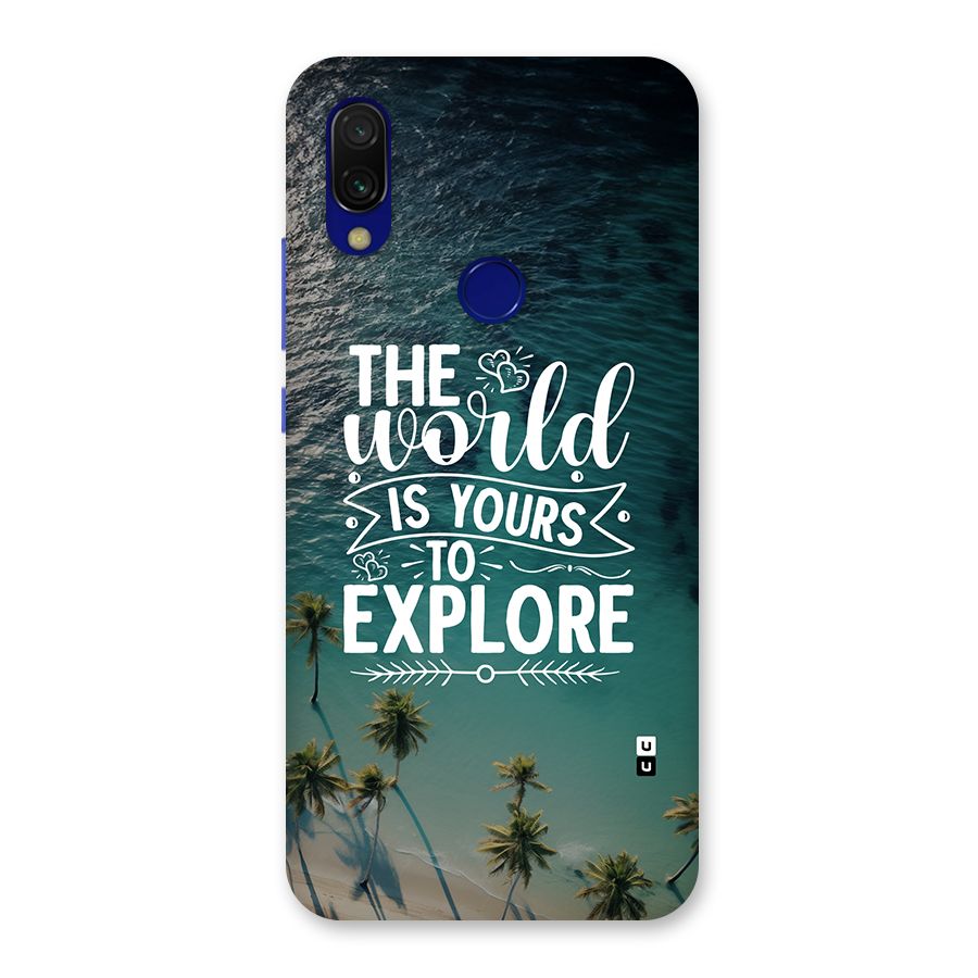 World To Explore Back Case for Redmi 7
