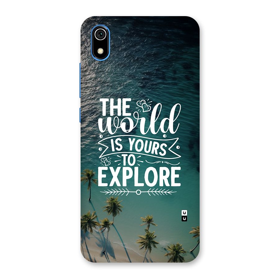 World To Explore Back Case for Redmi 7A