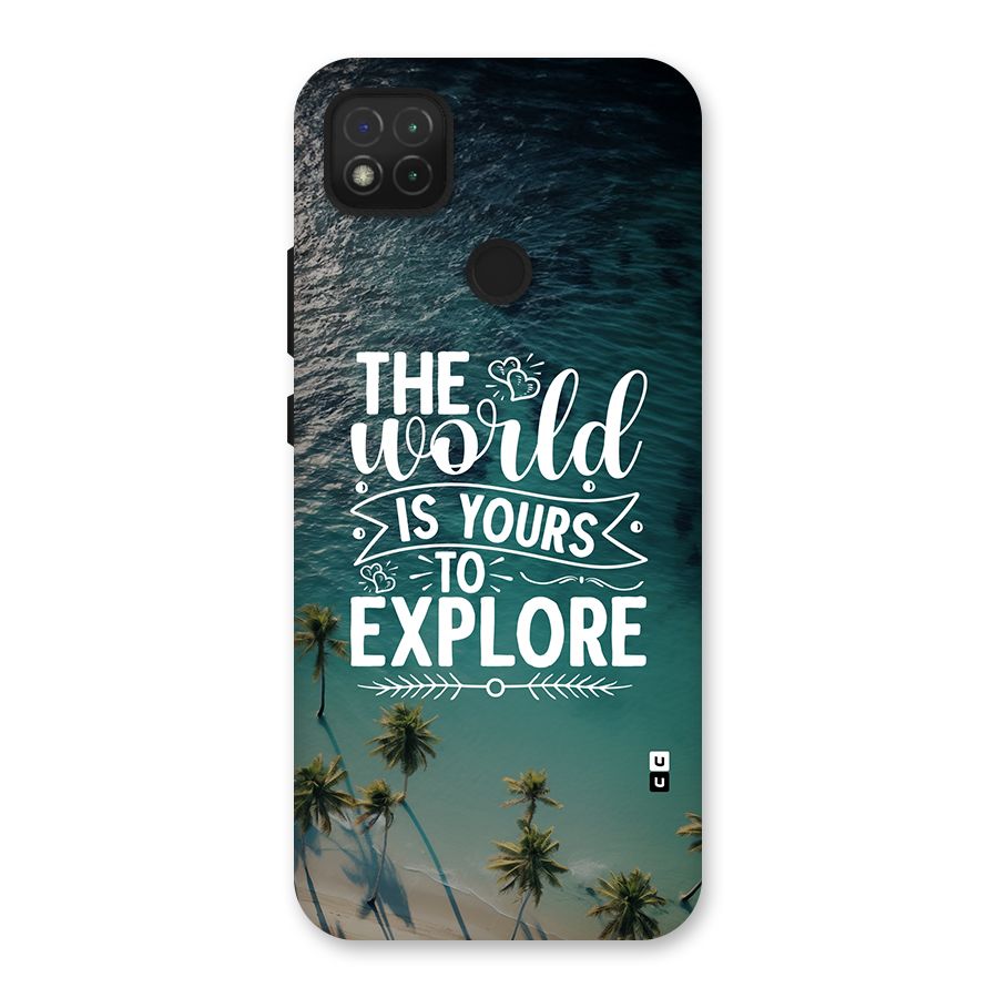 World To Explore Back Case for Redmi 9 Activ