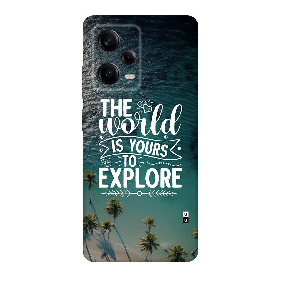 World To Explore Back Case for Redmi Note 12 Pro