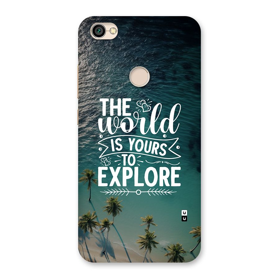 World To Explore Back Case for Redmi Y1 2017