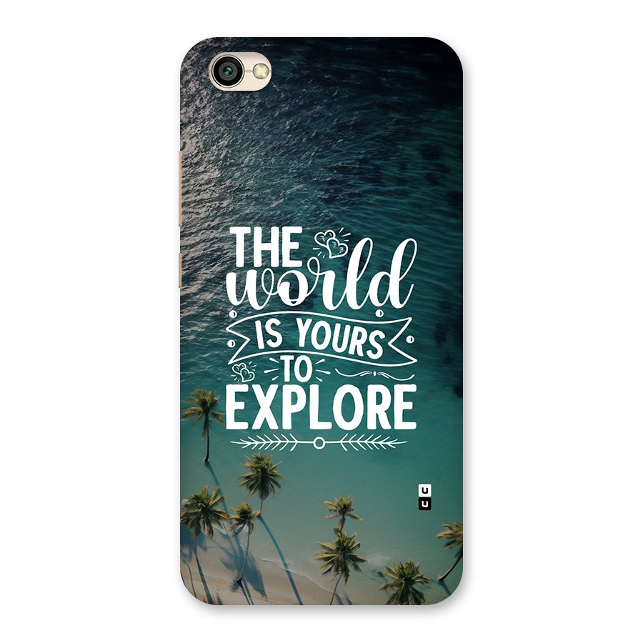 World To Explore Back Case for Redmi Y1 Lite