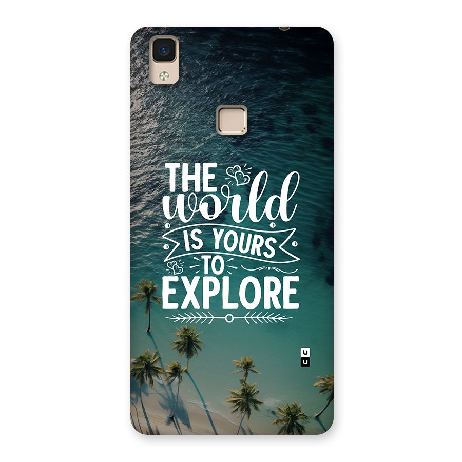 World To Explore Back Case for V3 Max