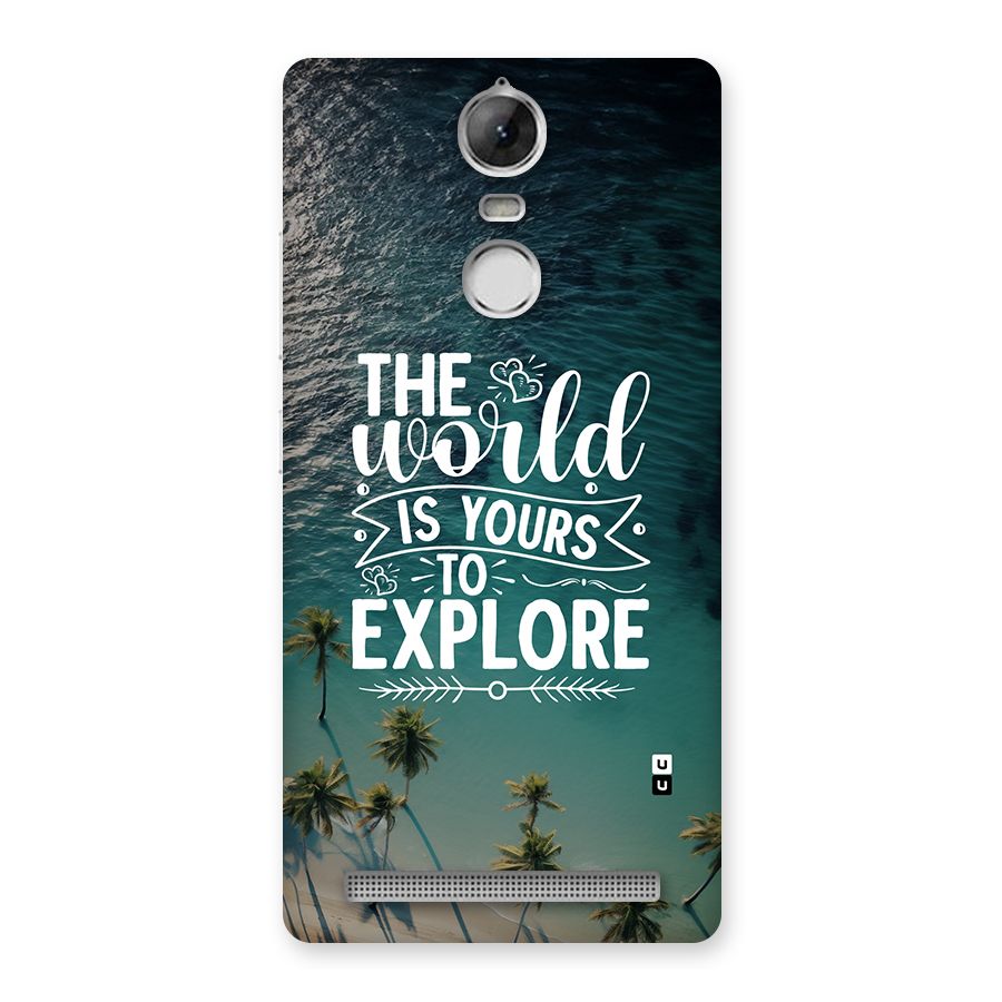World To Explore Back Case for Vibe K5 Note