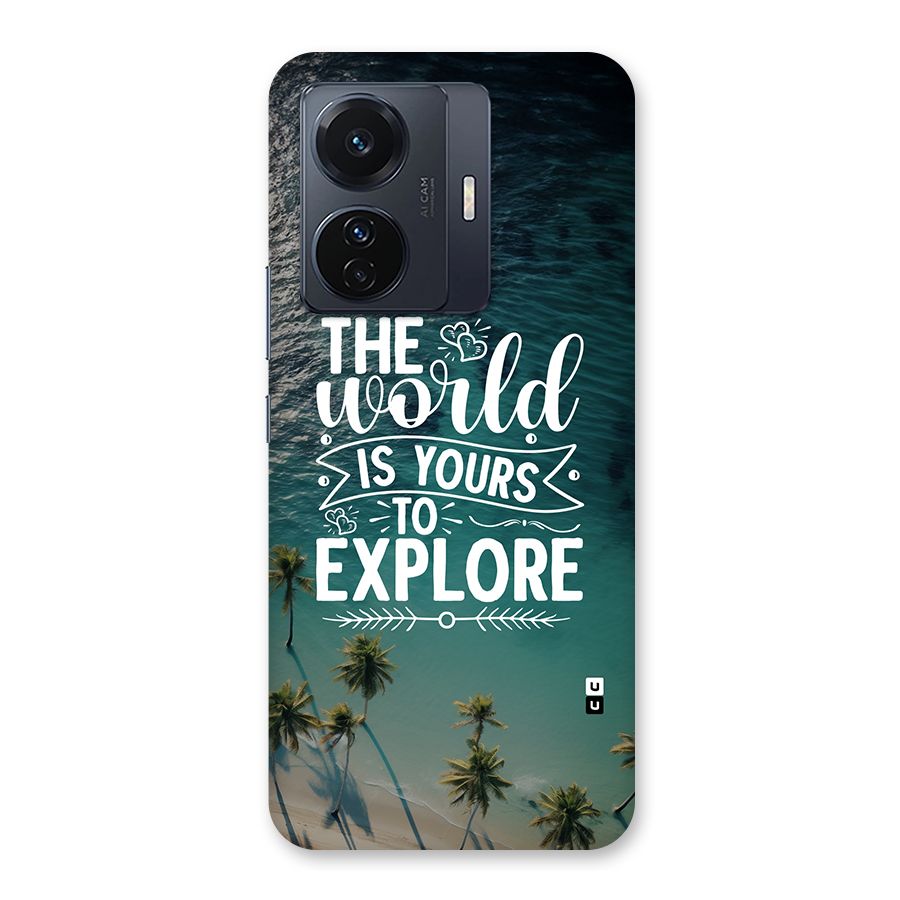 World To Explore Back Case for Vivo T1 Pro