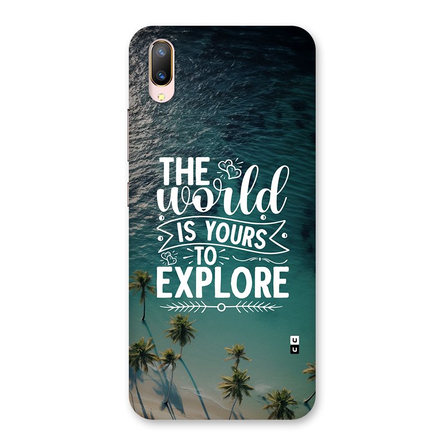 World To Explore Back Case for Vivo V11 Pro