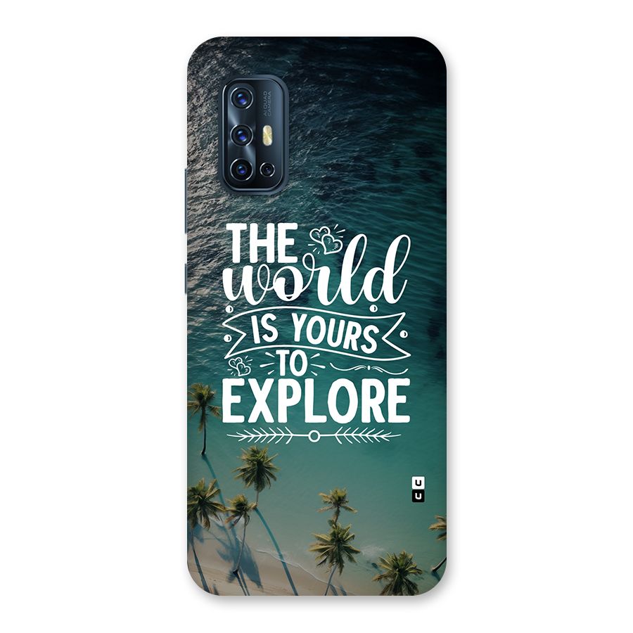 World To Explore Back Case for Vivo V17