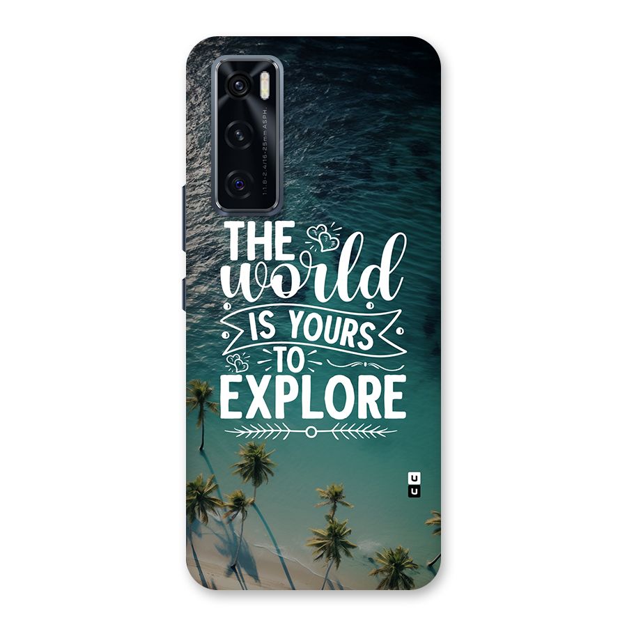 World To Explore Back Case for Vivo V20 SE
