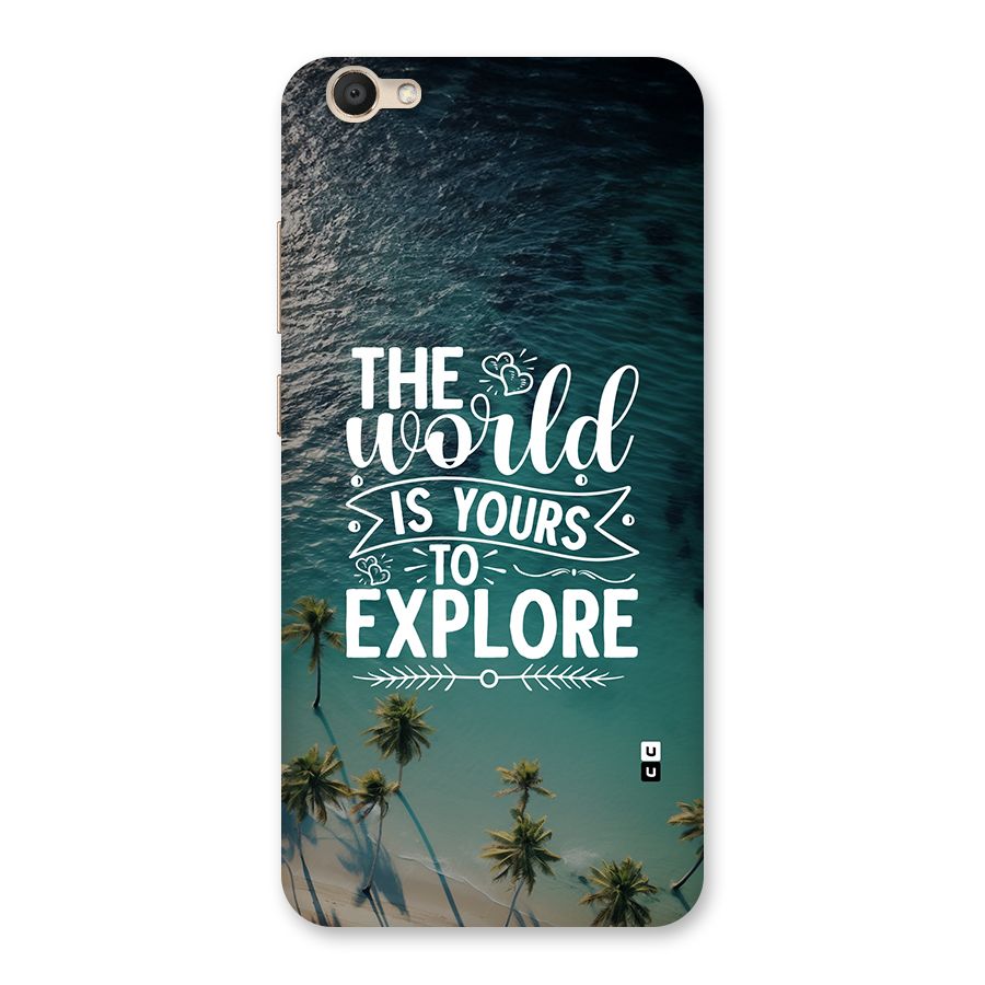World To Explore Back Case for Vivo V5