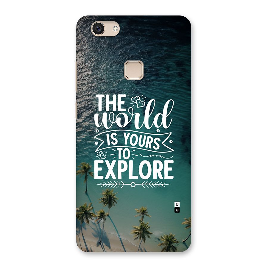 World To Explore Back Case for Vivo V7