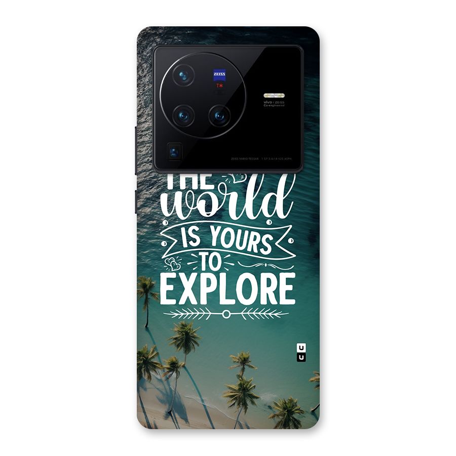World To Explore Back Case for Vivo X80 Pro