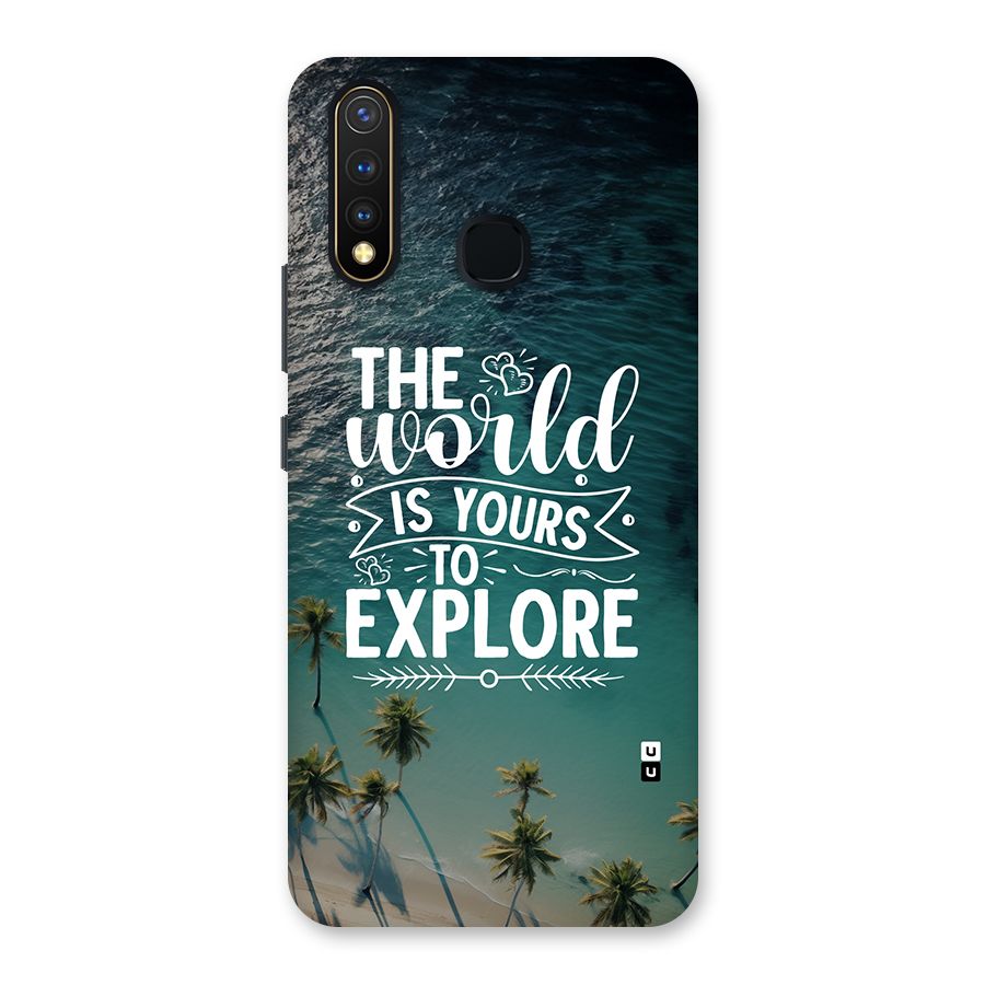 World To Explore Back Case for Vivo Y19