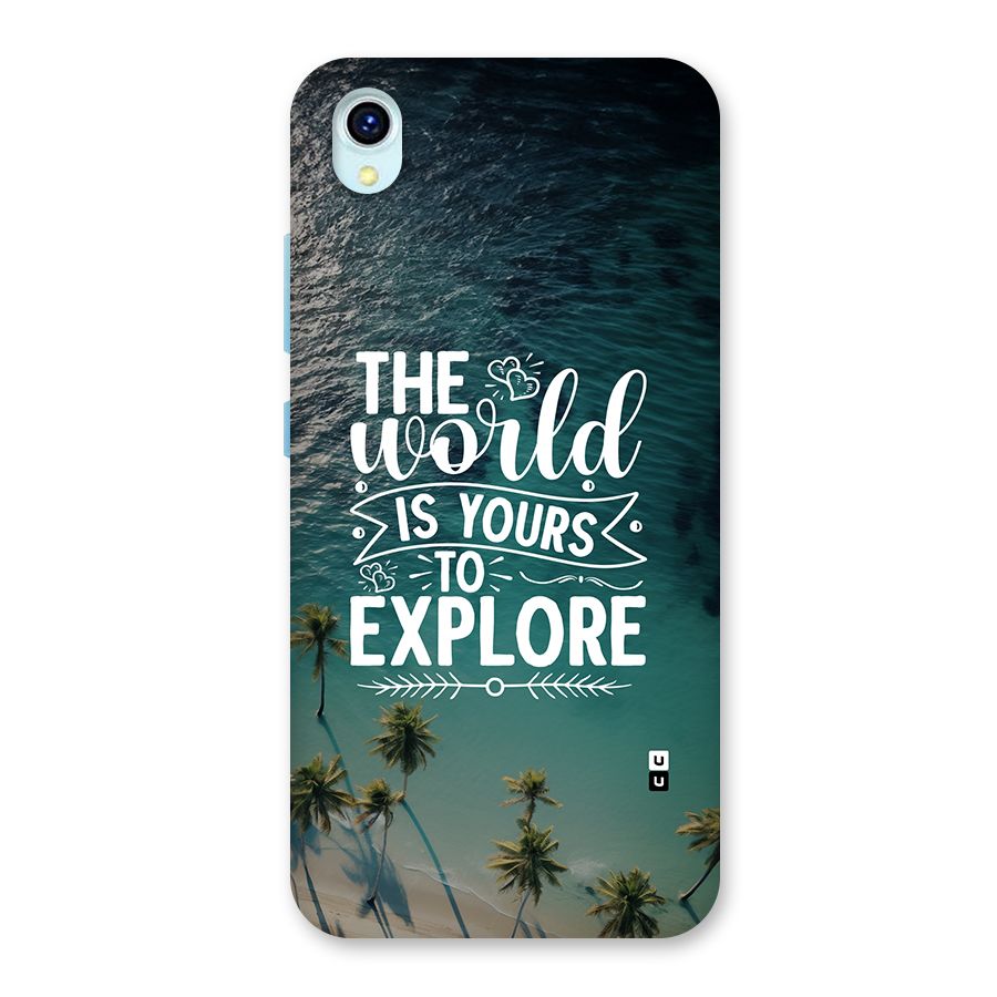 World To Explore Back Case for Vivo Y1s