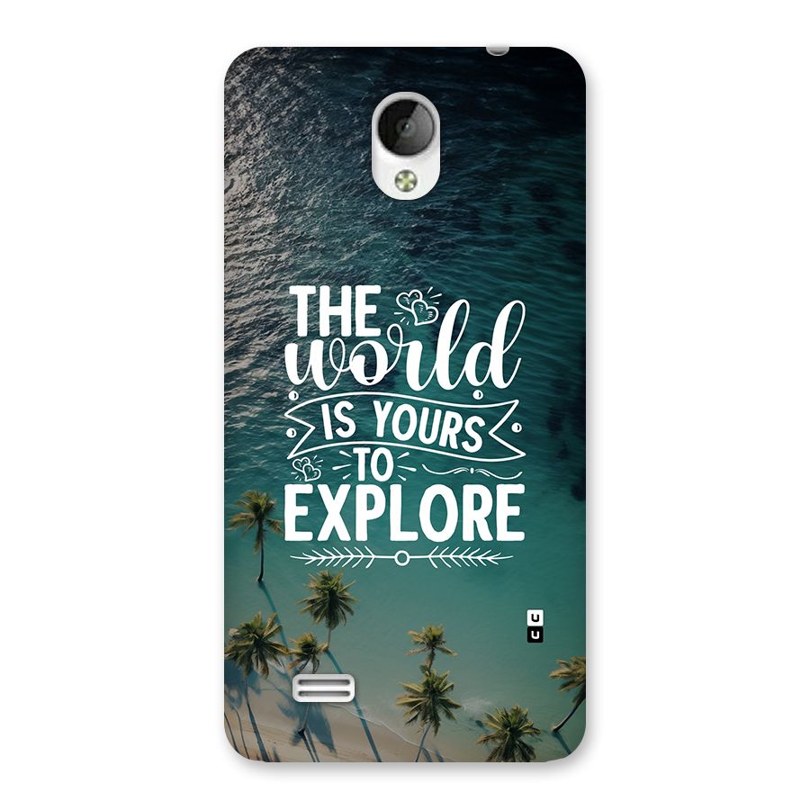 World To Explore Back Case for Vivo Y21