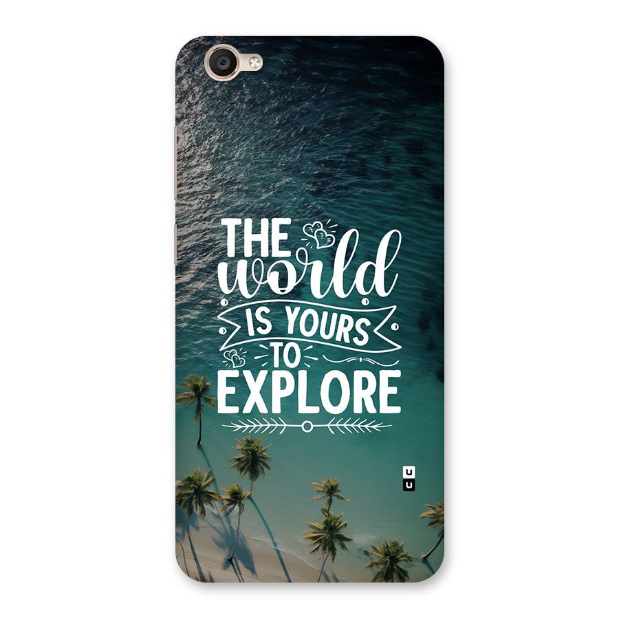 World To Explore Back Case for Vivo Y55L