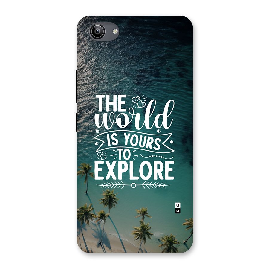 World To Explore Back Case for Vivo Y81i