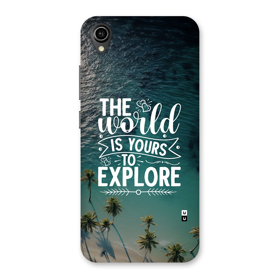 World To Explore Back Case for Vivo Y90