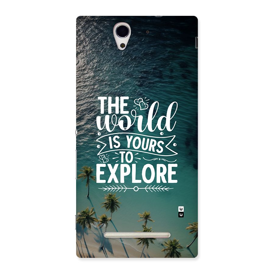World To Explore Back Case for Xperia C3