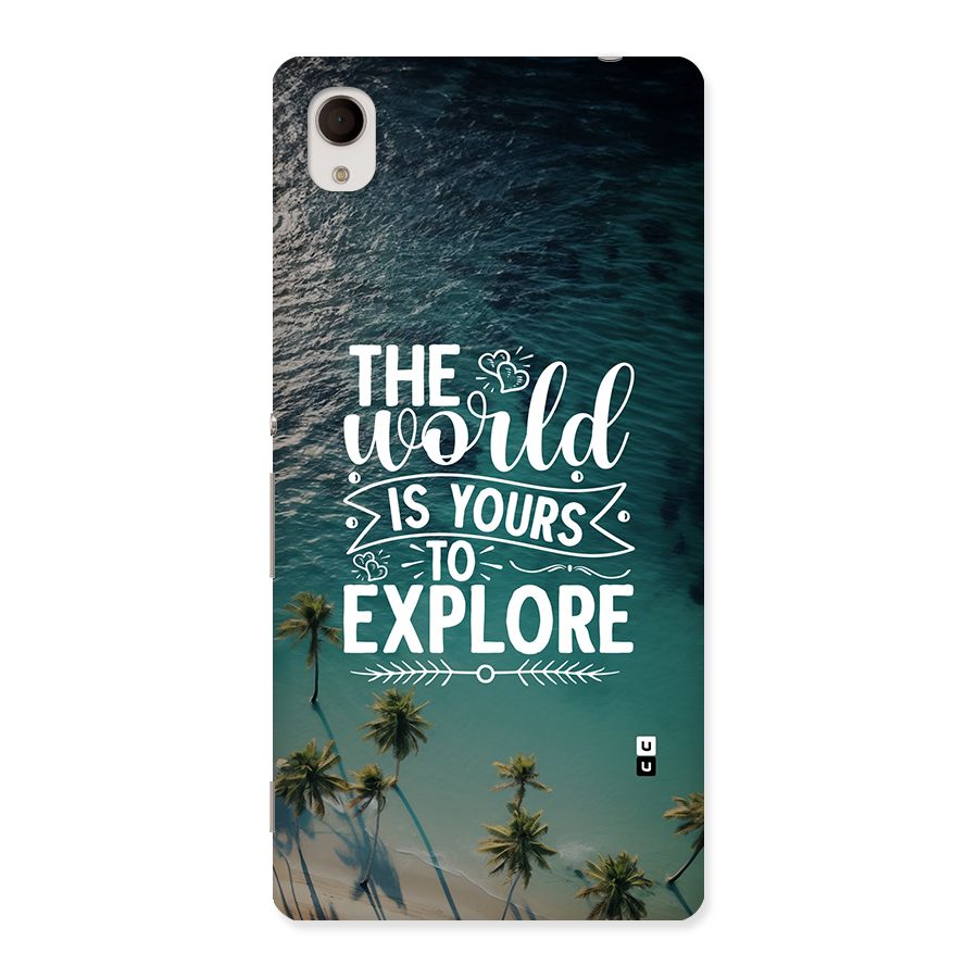 World To Explore Back Case for Xperia M4 Aqua
