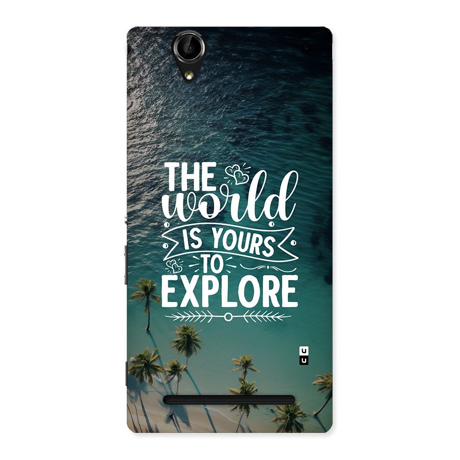 World To Explore Back Case for Xperia T2