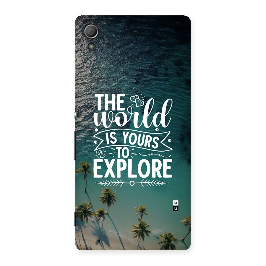 World To Explore Back Case for Xperia Z3 Plus