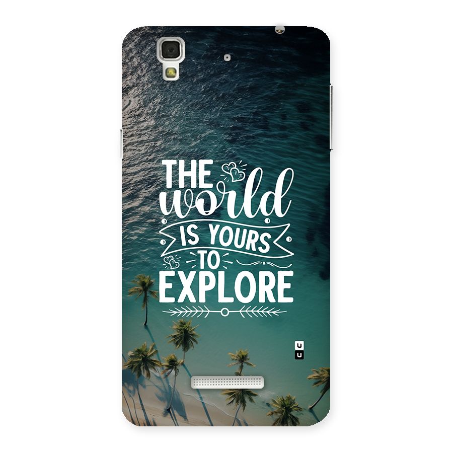 World To Explore Back Case for YU Yureka Plus