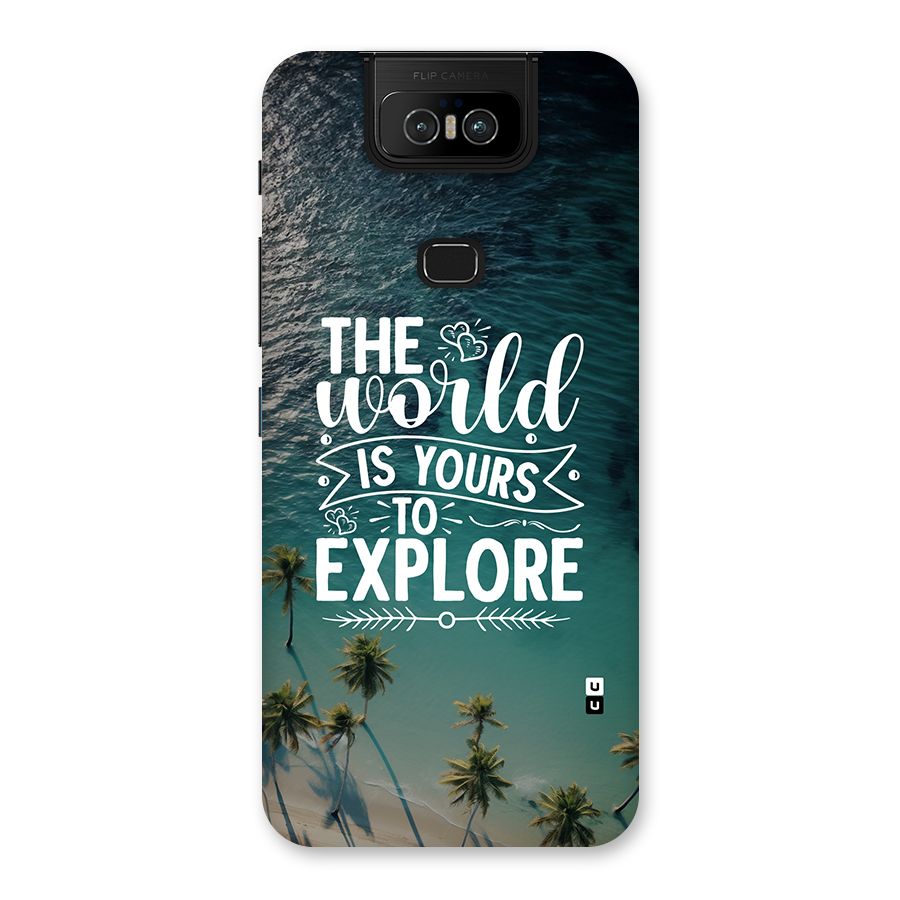 World To Explore Back Case for Zenfone 6z