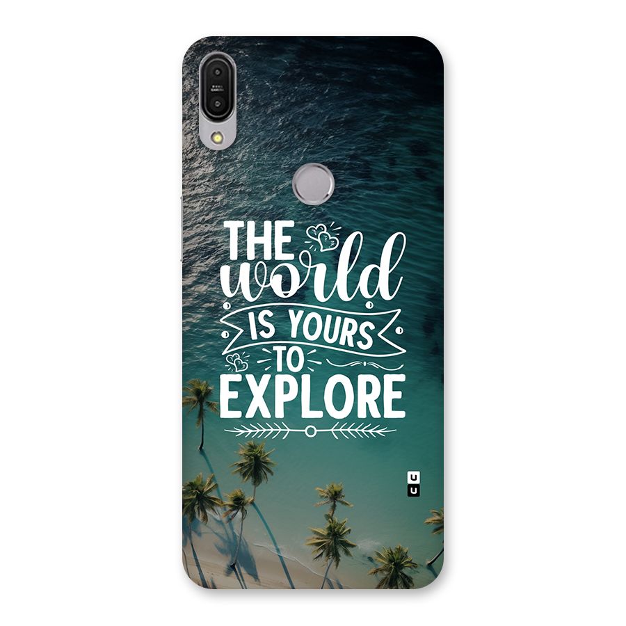 World To Explore Back Case for Zenfone Max Pro M1