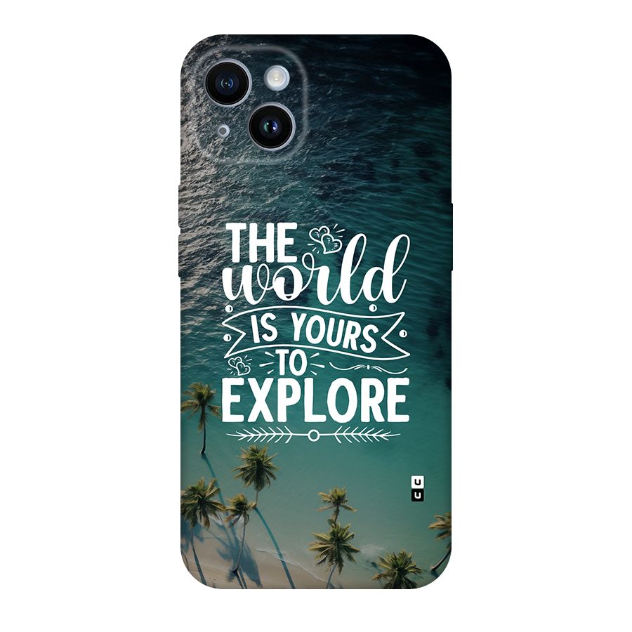 World To Explore Back Case for iPhone 14