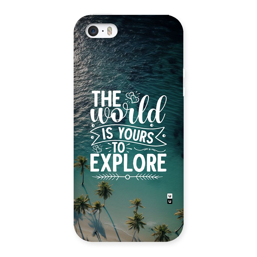 World To Explore Back Case for iPhone SE 2016