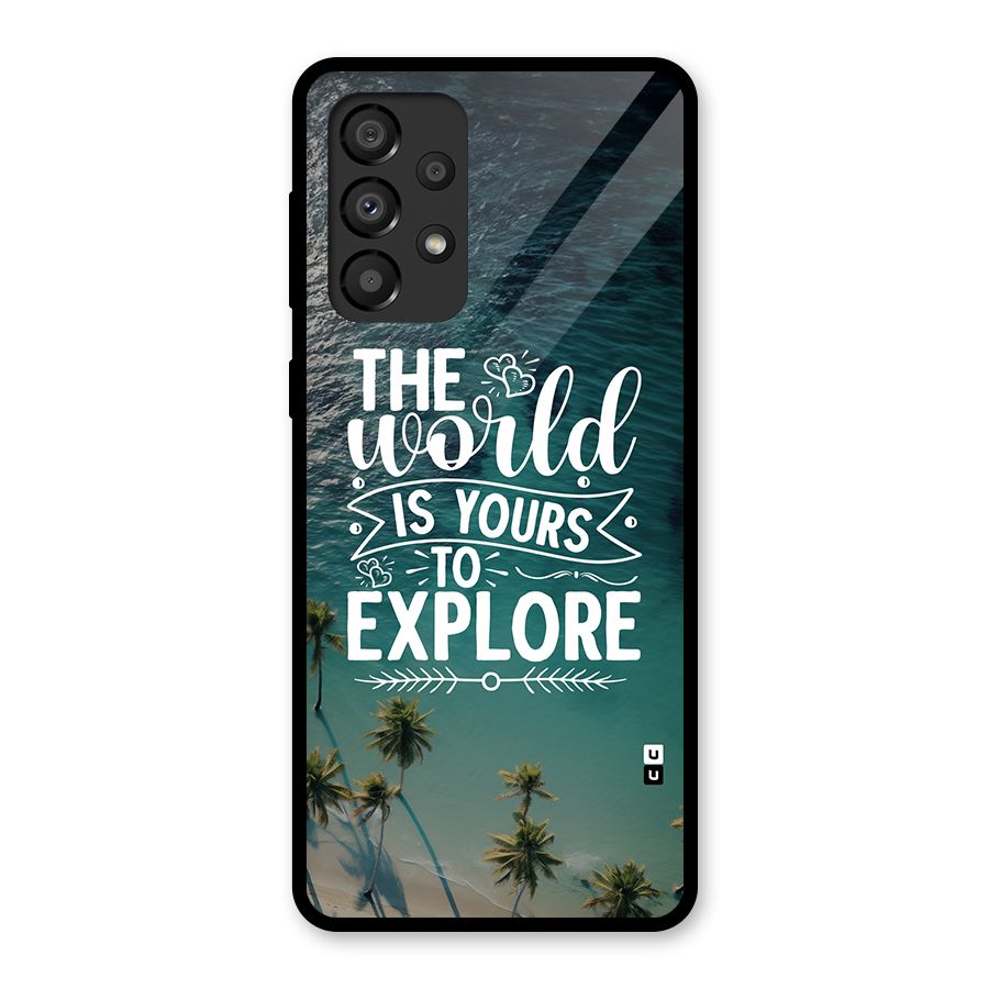 World To Explore Glass Back Case for Galaxy A33 5G