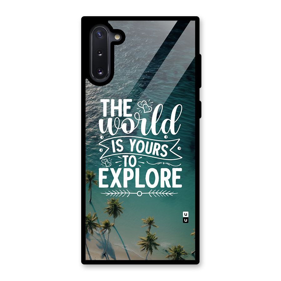 World To Explore Glass Back Case for Galaxy Note 10