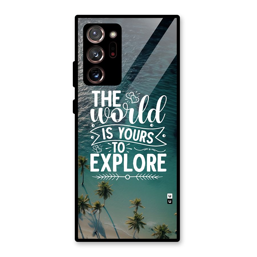 World To Explore Glass Back Case for Galaxy Note 20 Ultra