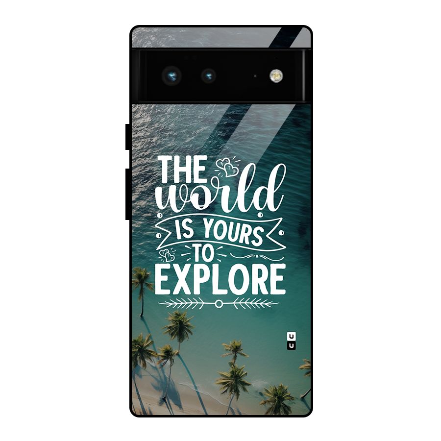 World To Explore Glass Back Case for Google Pixel 6