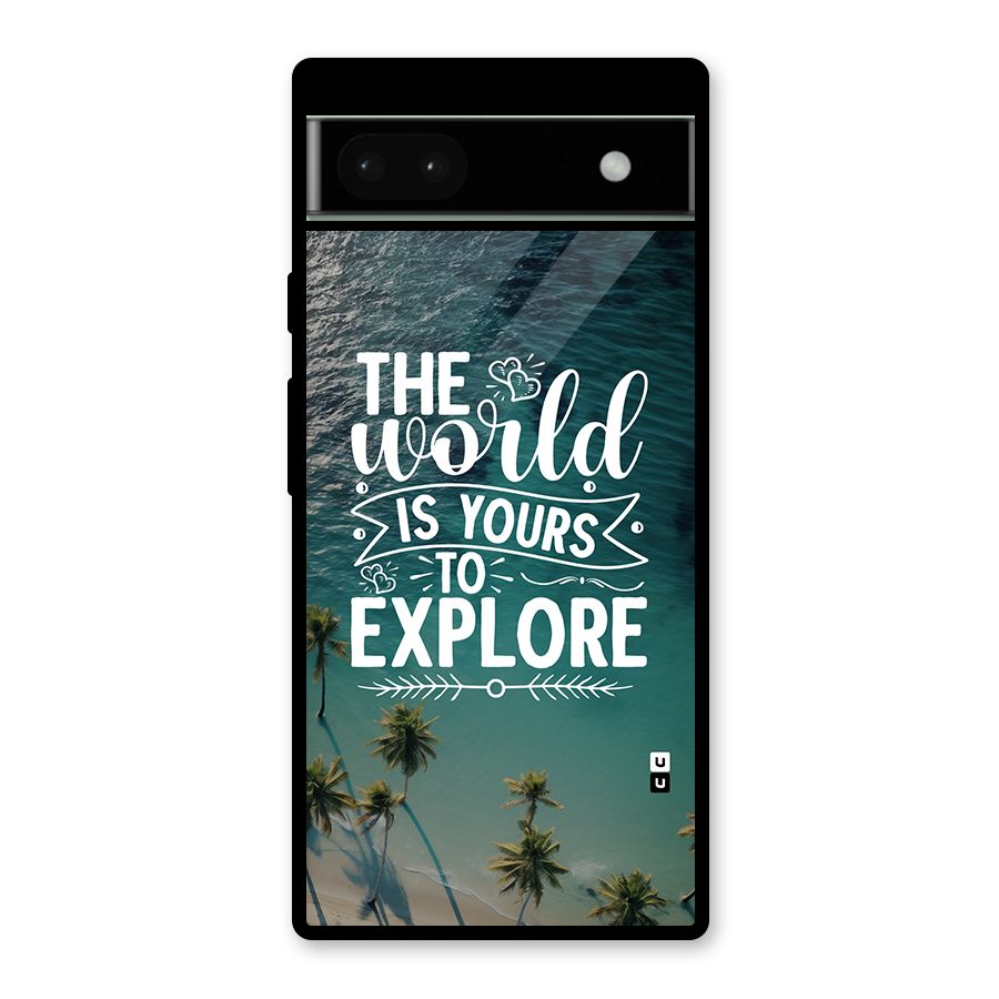 World To Explore Glass Back Case for Google Pixel 6a