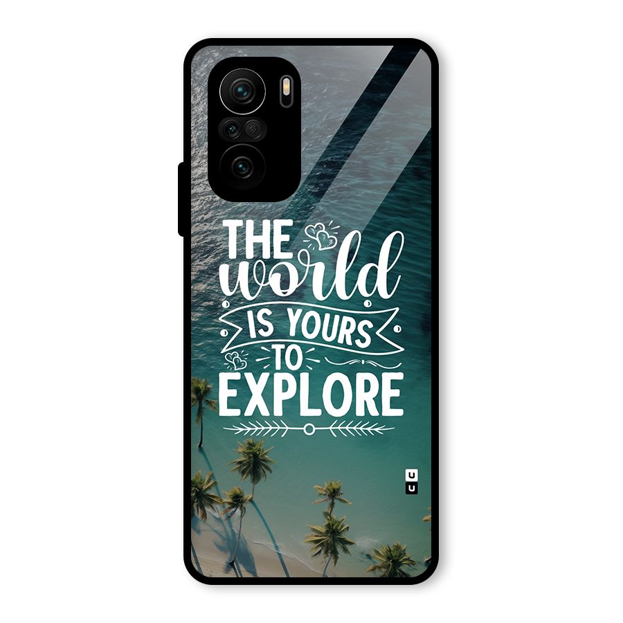 World To Explore Glass Back Case for Mi 11x