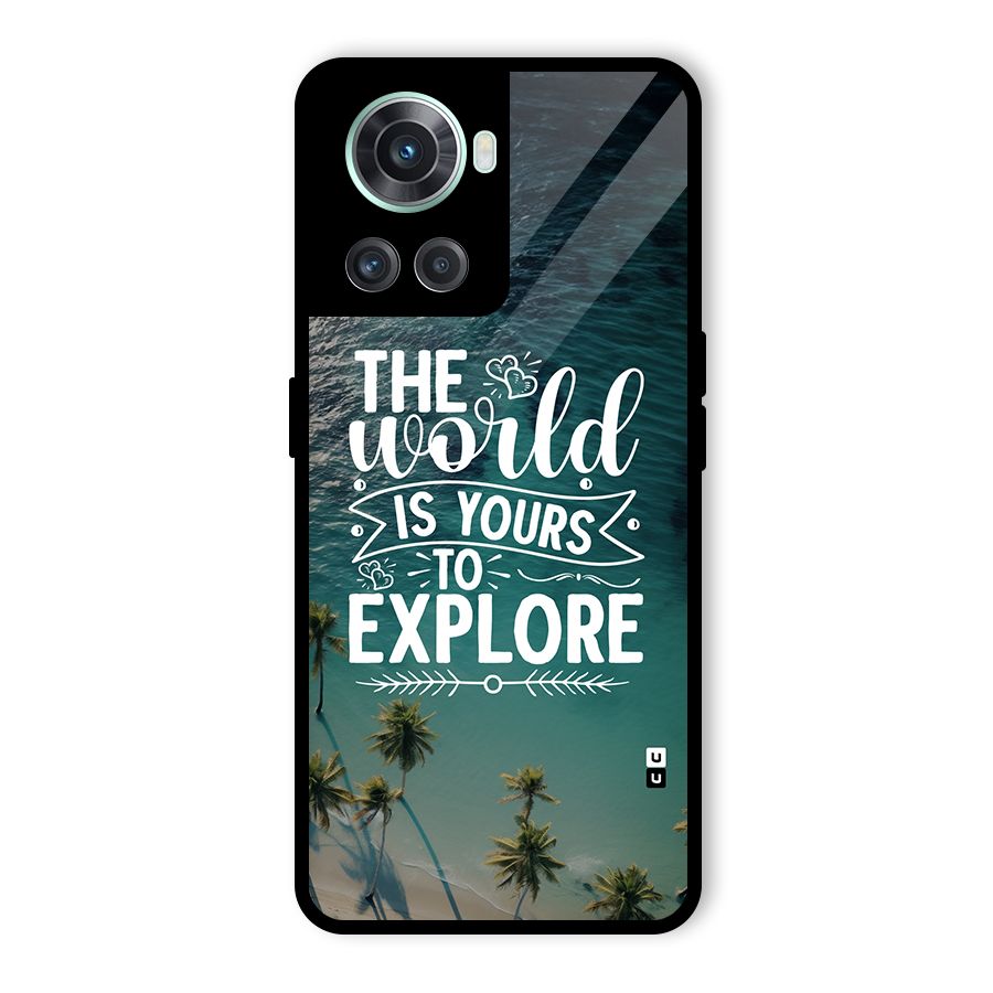 World To Explore Glass Back Case for OnePlus 10R
