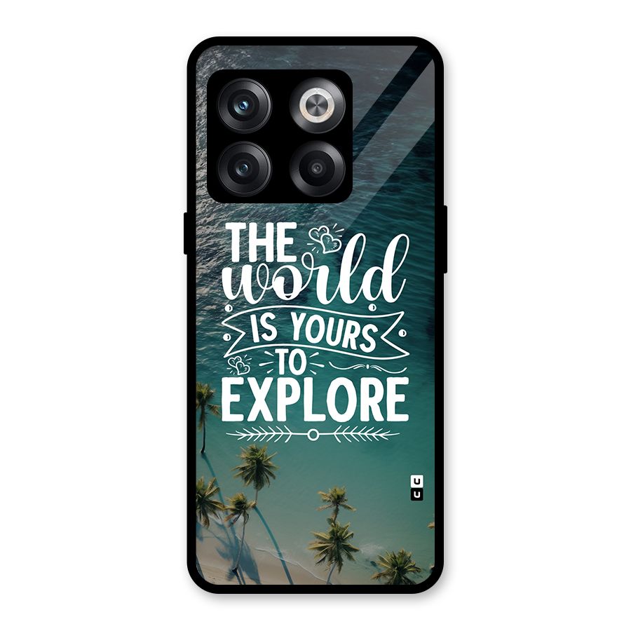 World To Explore Glass Back Case for OnePlus 10T