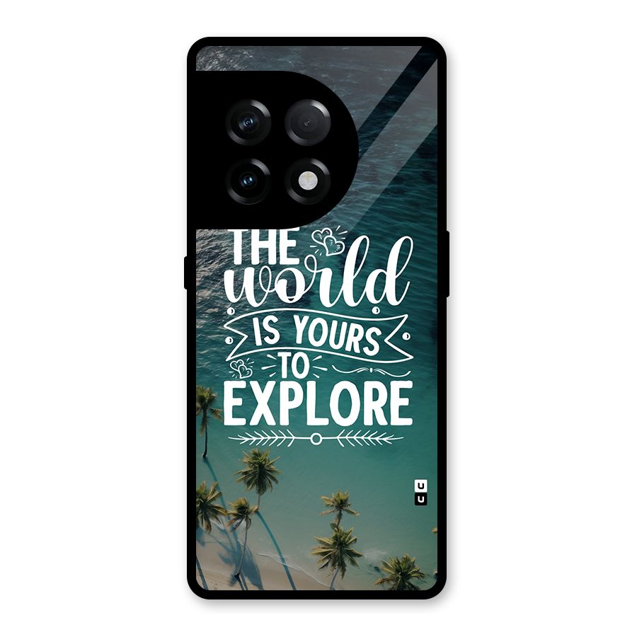 World To Explore Glass Back Case for OnePlus 11R