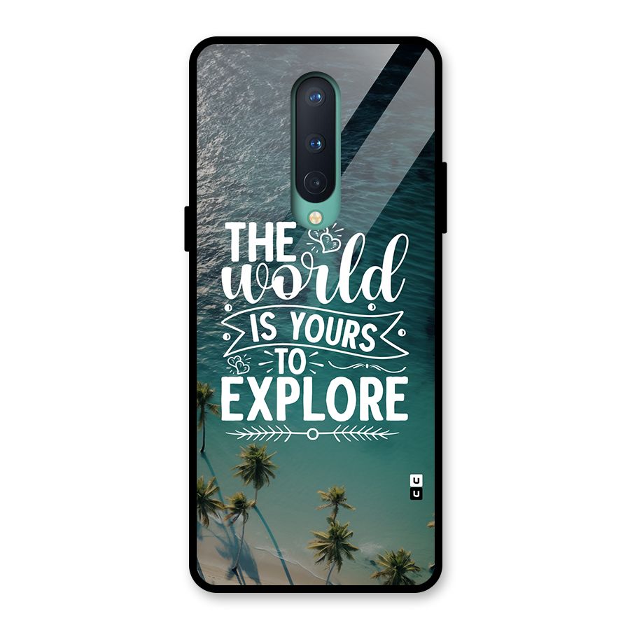 World To Explore Glass Back Case for OnePlus 8