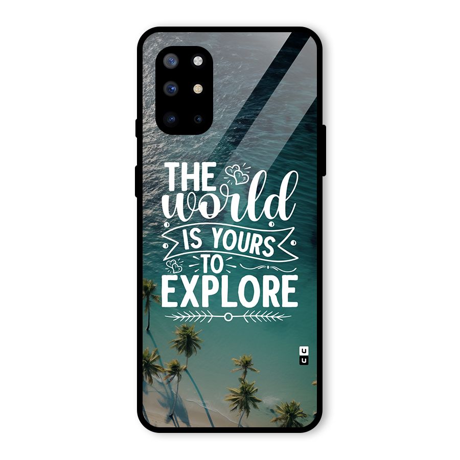 World To Explore Glass Back Case for OnePlus 8T