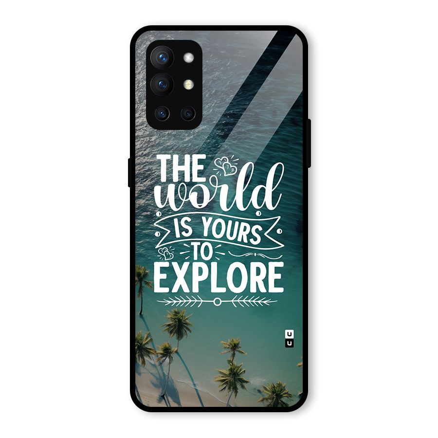 World To Explore Glass Back Case for OnePlus 9R