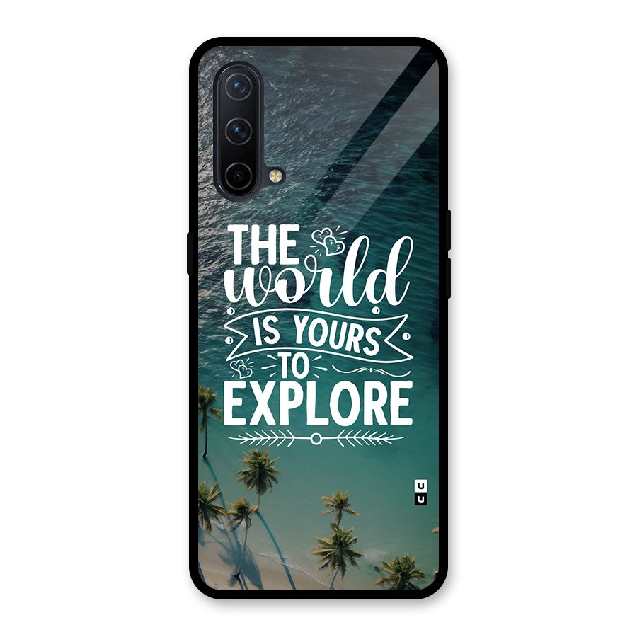 World To Explore Glass Back Case for OnePlus Nord CE 5G